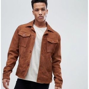 Barneys New York Brown Real Leather Jacket BNWT